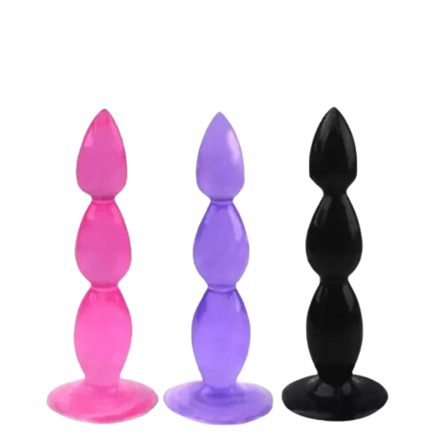 3 Bead Anal Plug Soft Jelly