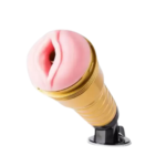 Golden fleshlight with suction cup for men 1