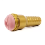 Golden fleshlight with suction cup for men 2