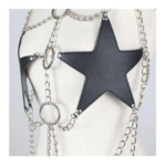 Sexy Star Metal Chain Crop Top Body Harness Women 2